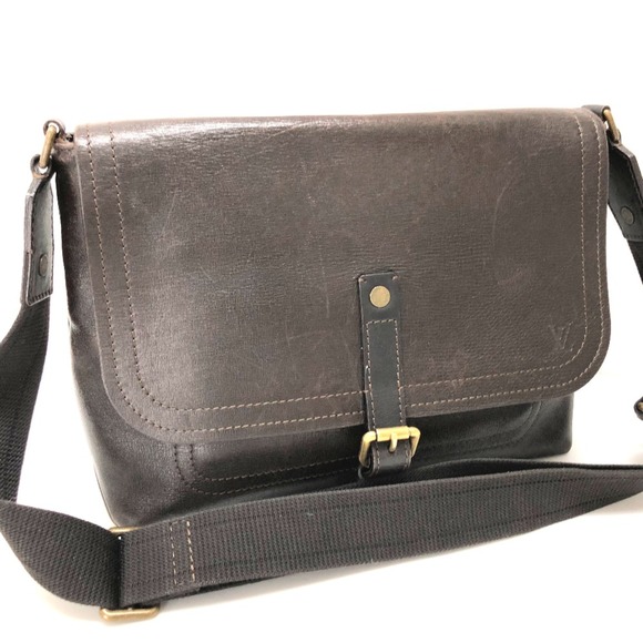Louis Vuitton M92994 Utah bag messenger bag Shoulder Bag Brown - Picture 1 of 9